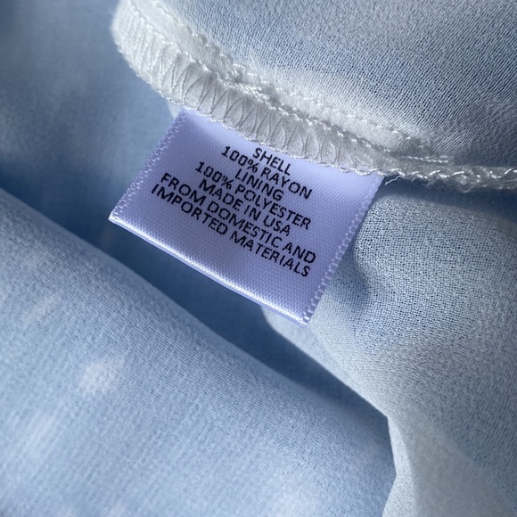 Charles Henry One Shoulder Diamond Dots light Blue Dress, Size M - Picture 3 of 16